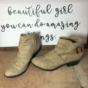 Canvas booties, by Blowfish